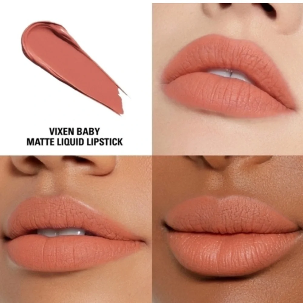 Kylie Cosmetics Liquid Lipstick “Vixen Baby” Cream nude NIB